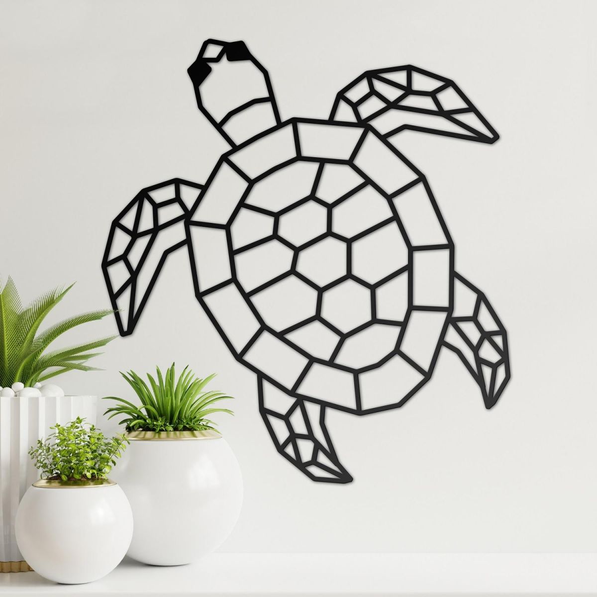 Geometric Sea Turtle Wall Art 