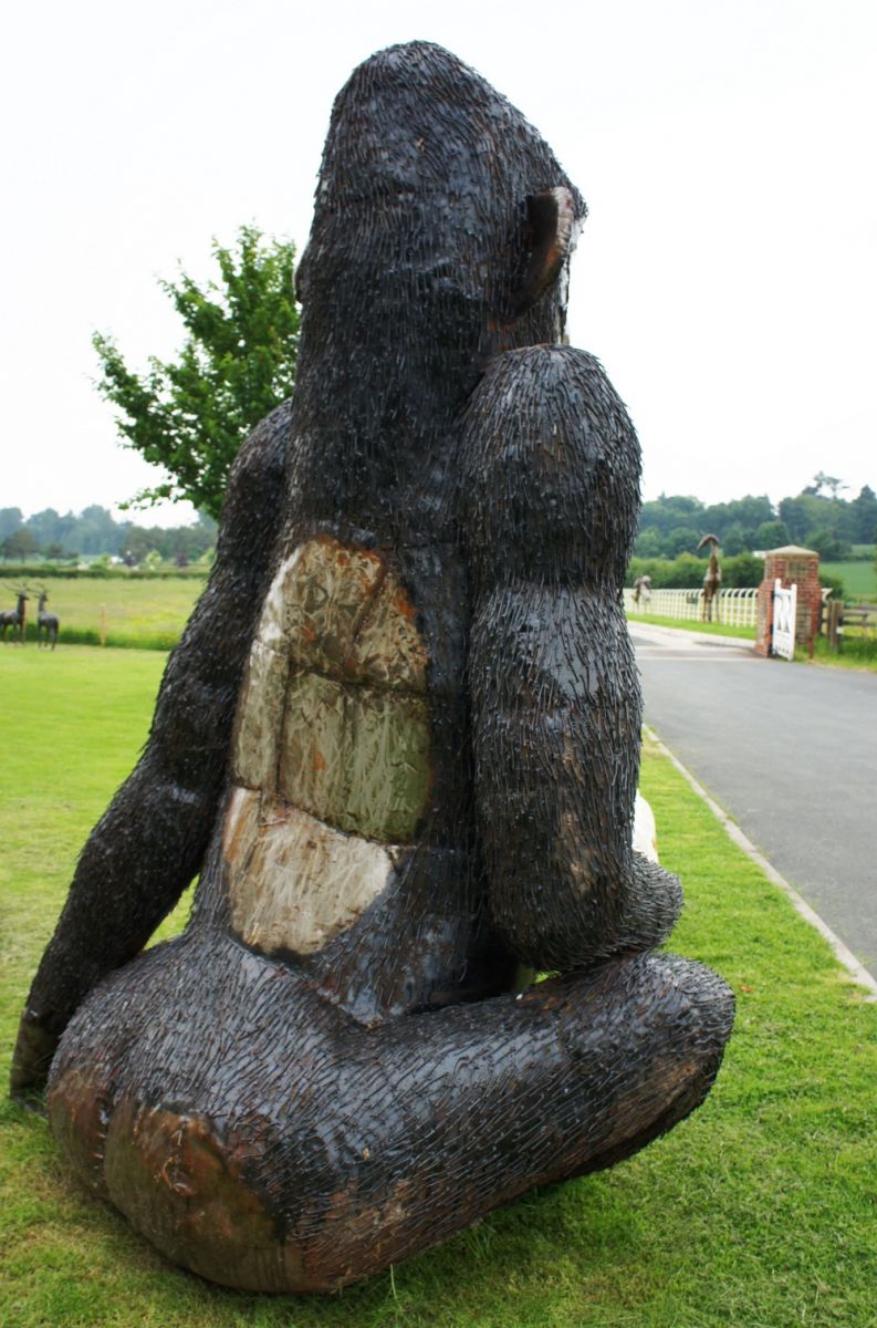 “General Godfrey” Eastern Mountain Gorilla Garden Sculpture