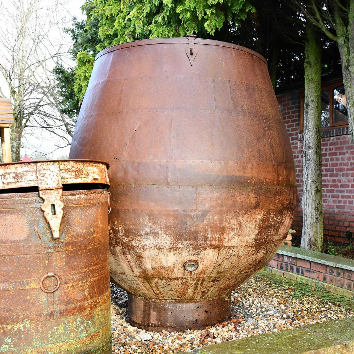 Giant Planter in a Rustic Finish
