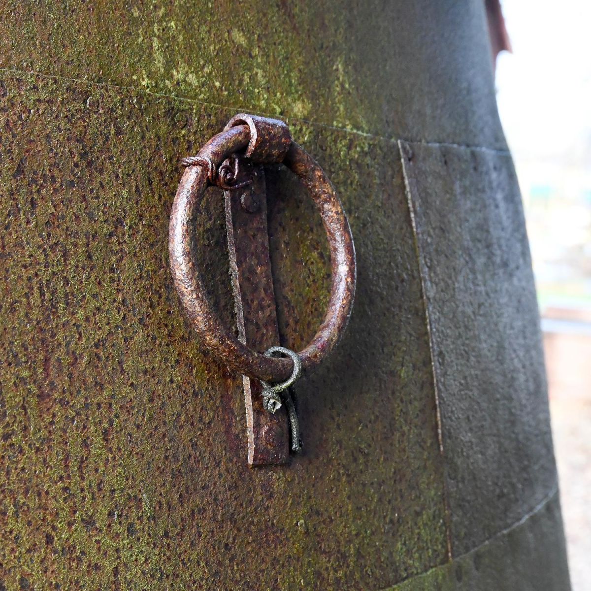 Rings on the Side of the Rustic Planter