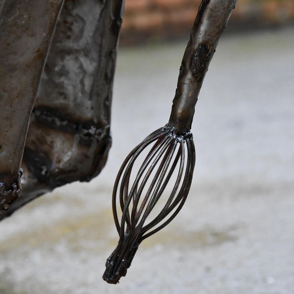 Close-up of the Tail on the Giraffe Sculpture