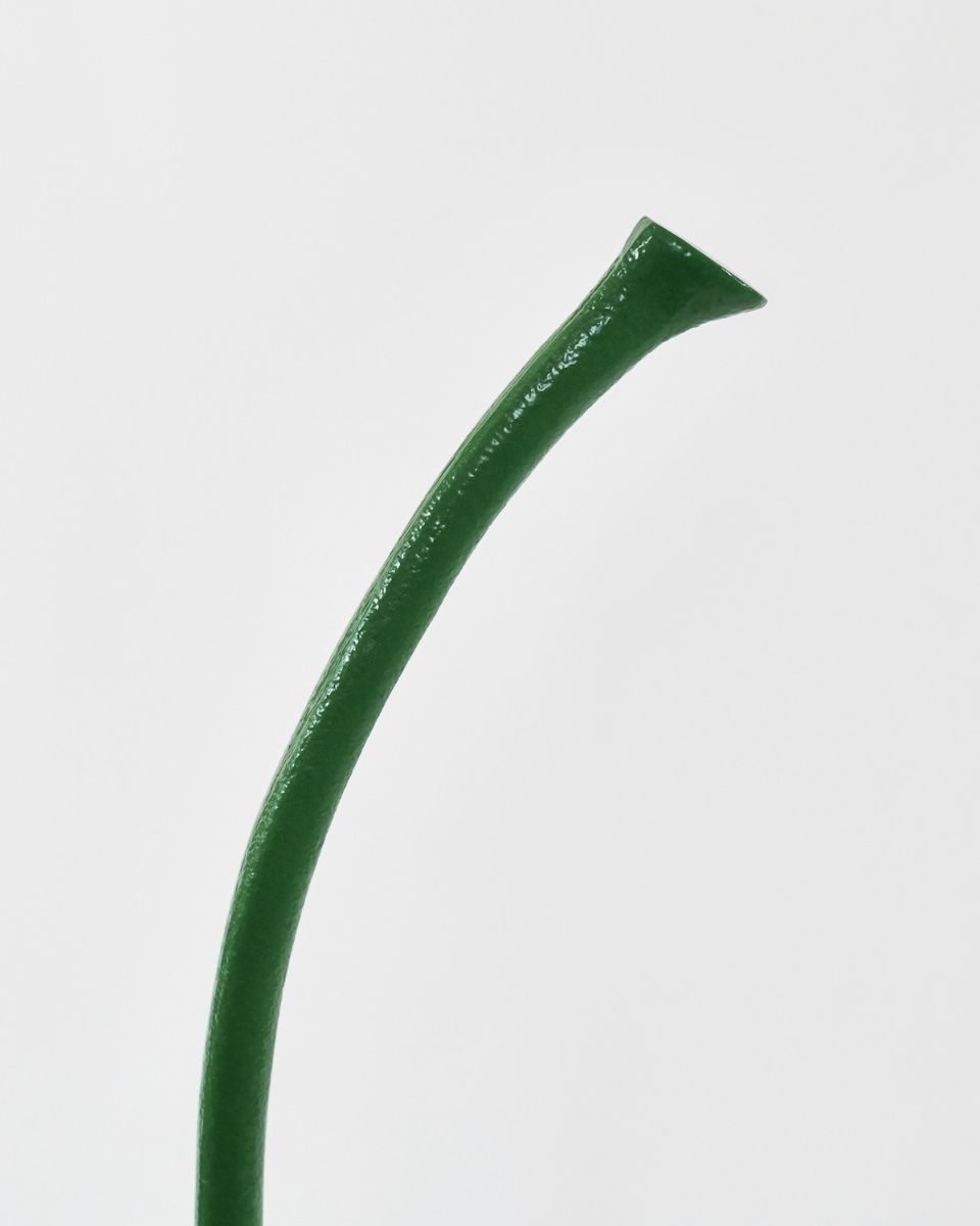 Glace Cherry Cast Aluminium Interior Ornament on a White Background Close up of the Stem