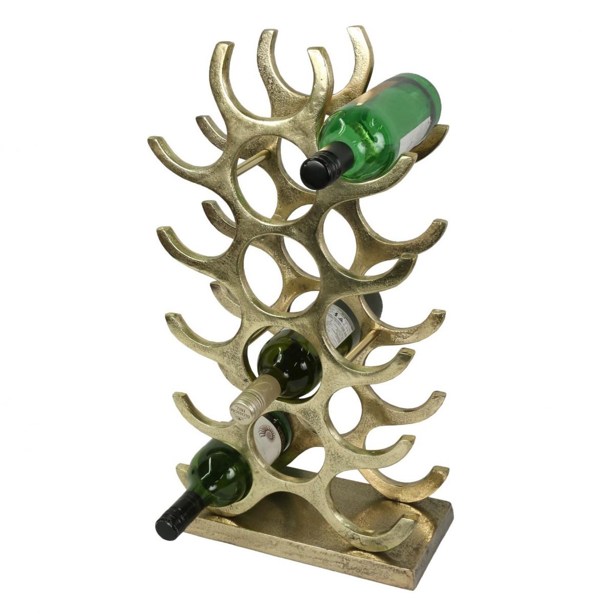 Contemporary Gold Finish Wine Rack Contemporary Gold Finish Wine Rack