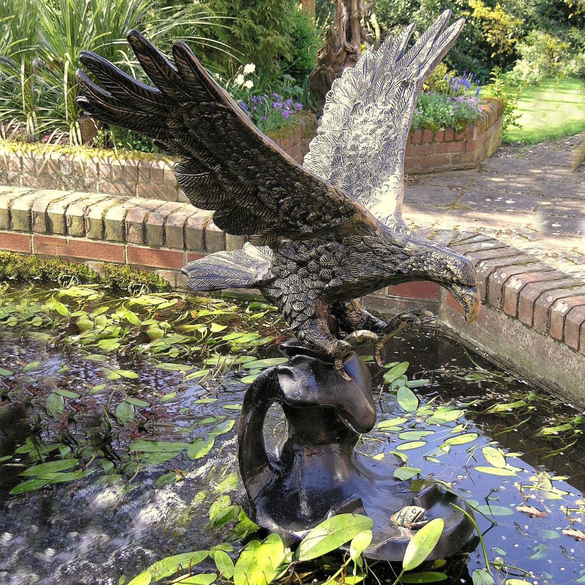 Eagle Sculpture in Situ in the Water