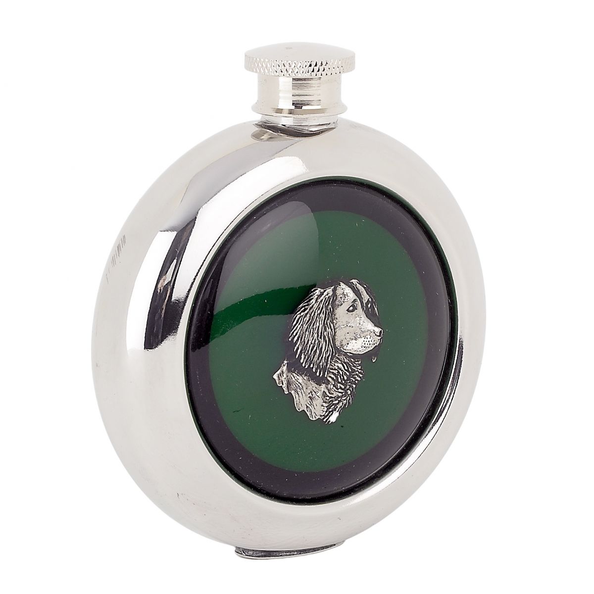Whiskey Flask With Golden Retriever Design