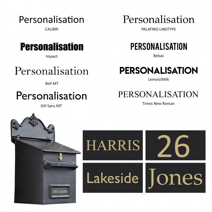 Black Goldhay Secure Post and Parcel Box For Gates Black Goldhay Secure Post and Parcel Box For Gates