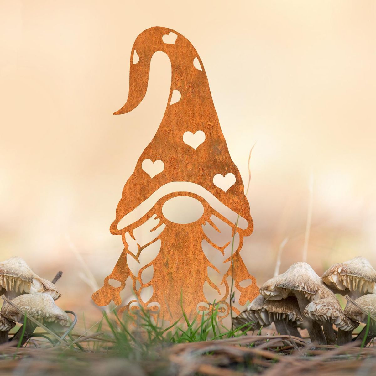 Gonk Gnome With Heart Hat Silhouette in Use Outdoors