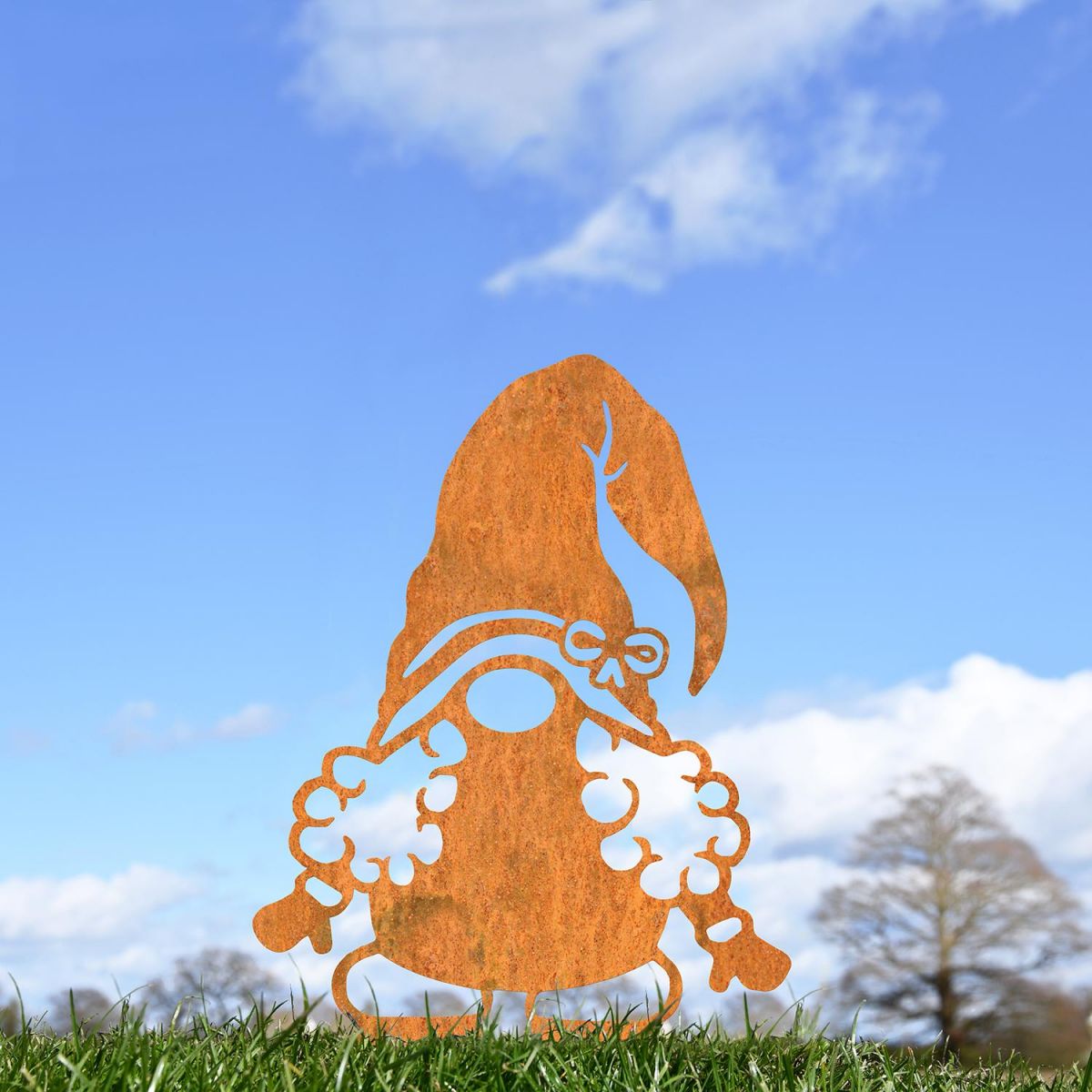 Gonk Gnome With Moustache Silhouette in Situ