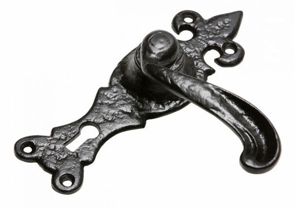 "Bainbridge" Gothic Style Scroll effect Lever Handles With Keyhole