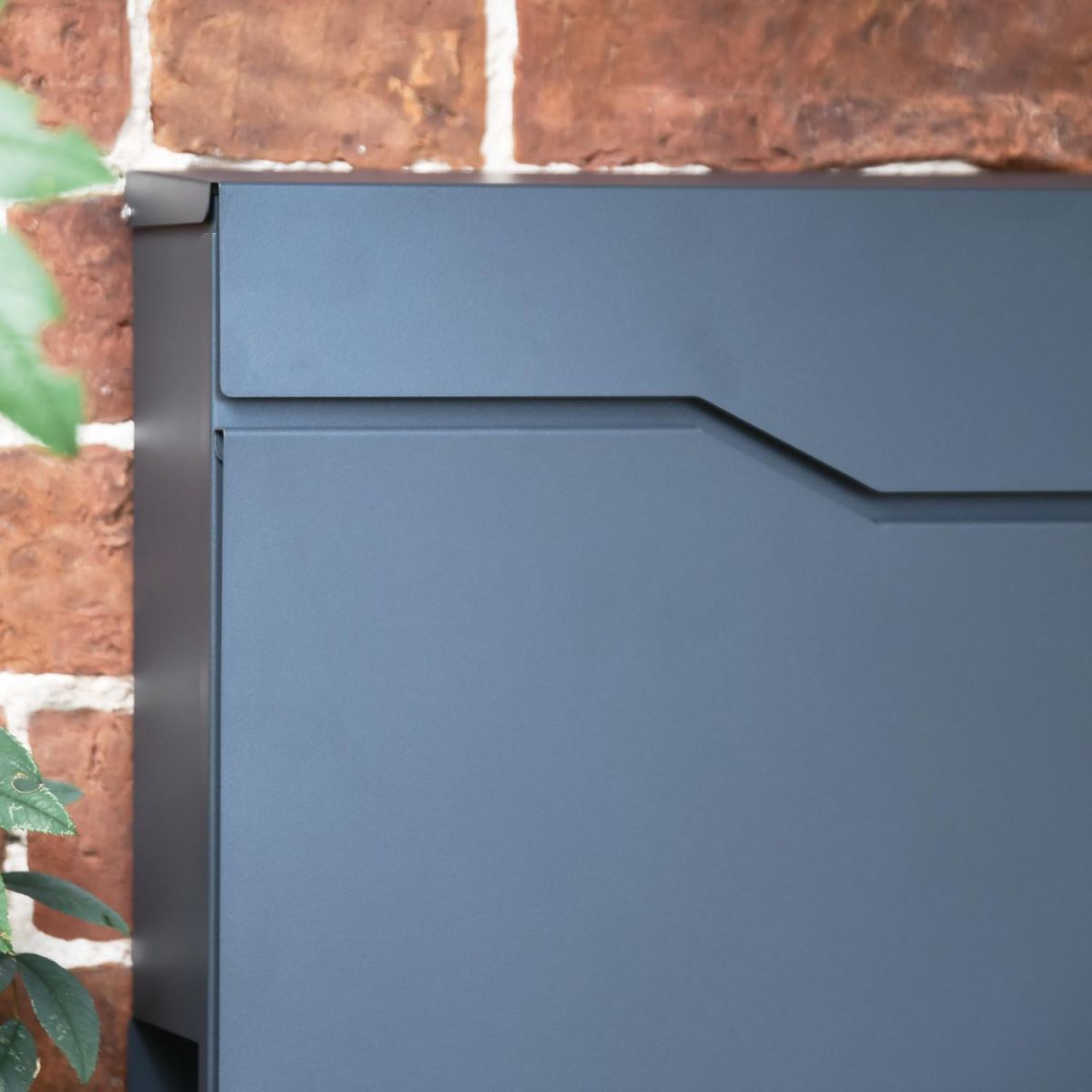 Close-Up of "Staggered" Design on Wall Mounted Post Box Close-Up of "Staggered" Design on Wall Mounted Post Box