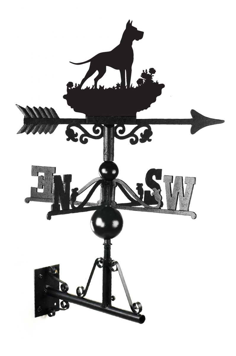 Great Dane Weathervane In Cast Iron