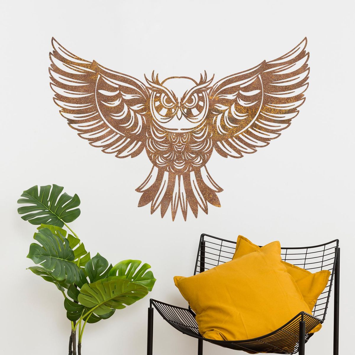 "Great Horned Owl" Wall Art in Situ in the Home "Great Horned Owl" Wall Art in Situ in the Home