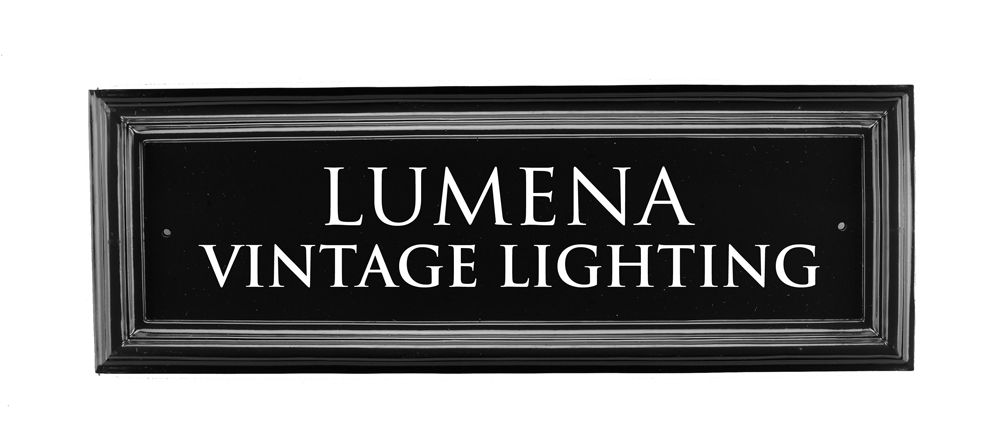 Black Rectangular House Name Signs 