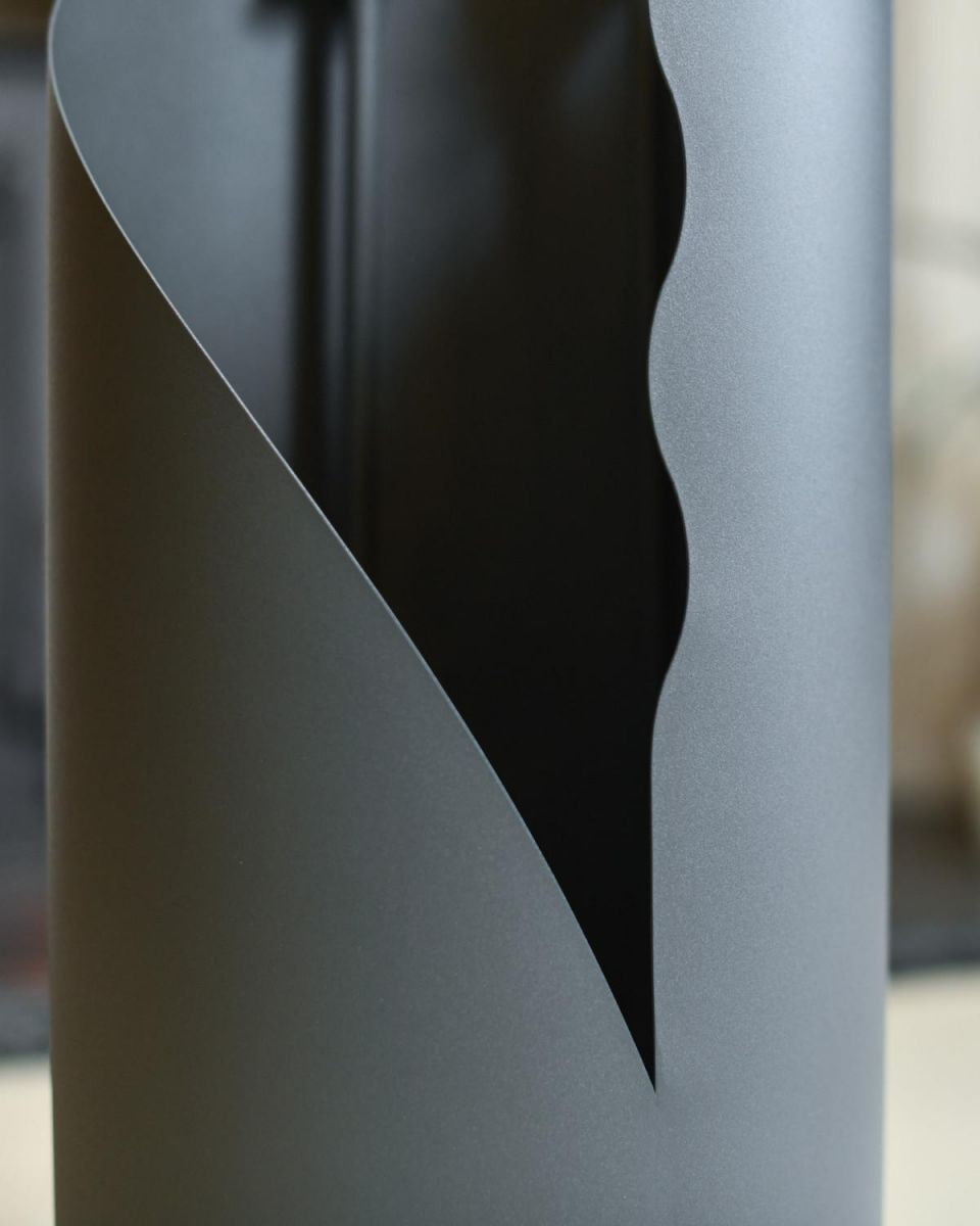 Grey Contemporary "Waves" Companion Set