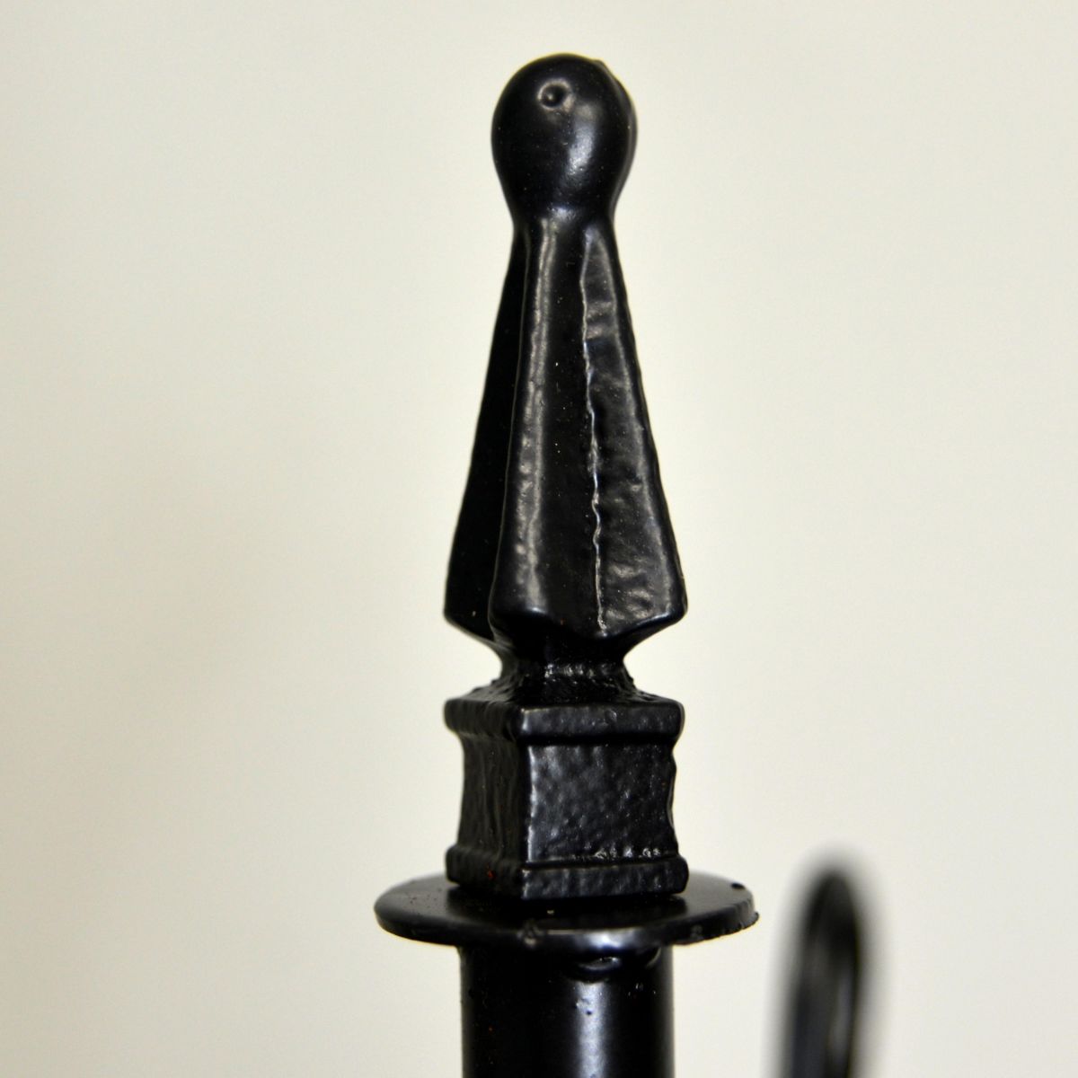 Black Hallway Butler Hat & Coat Stand Upper Finial