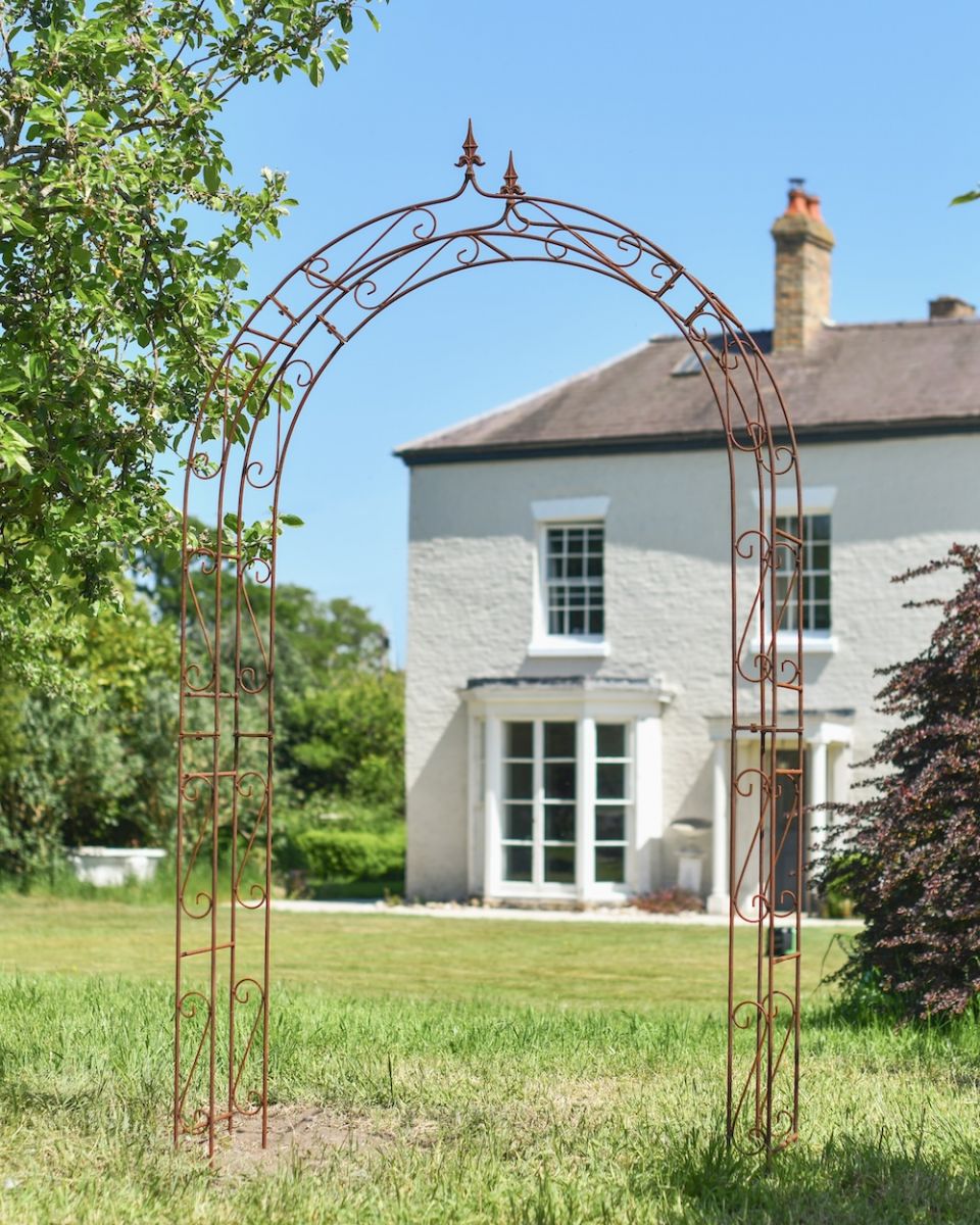 "Hadleigh" Ornate Rose Arch - Rustic Finish "Hadleigh" Ornate Rose Arch - Rustic Finish