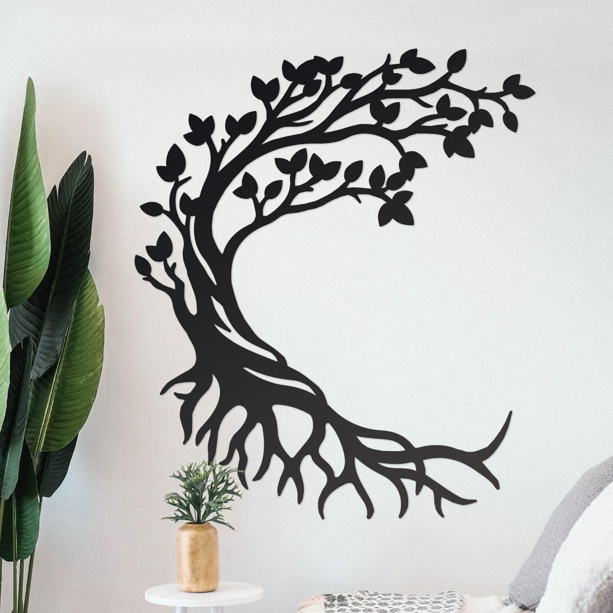 Wall Art Large Half Moon Tree of Life 