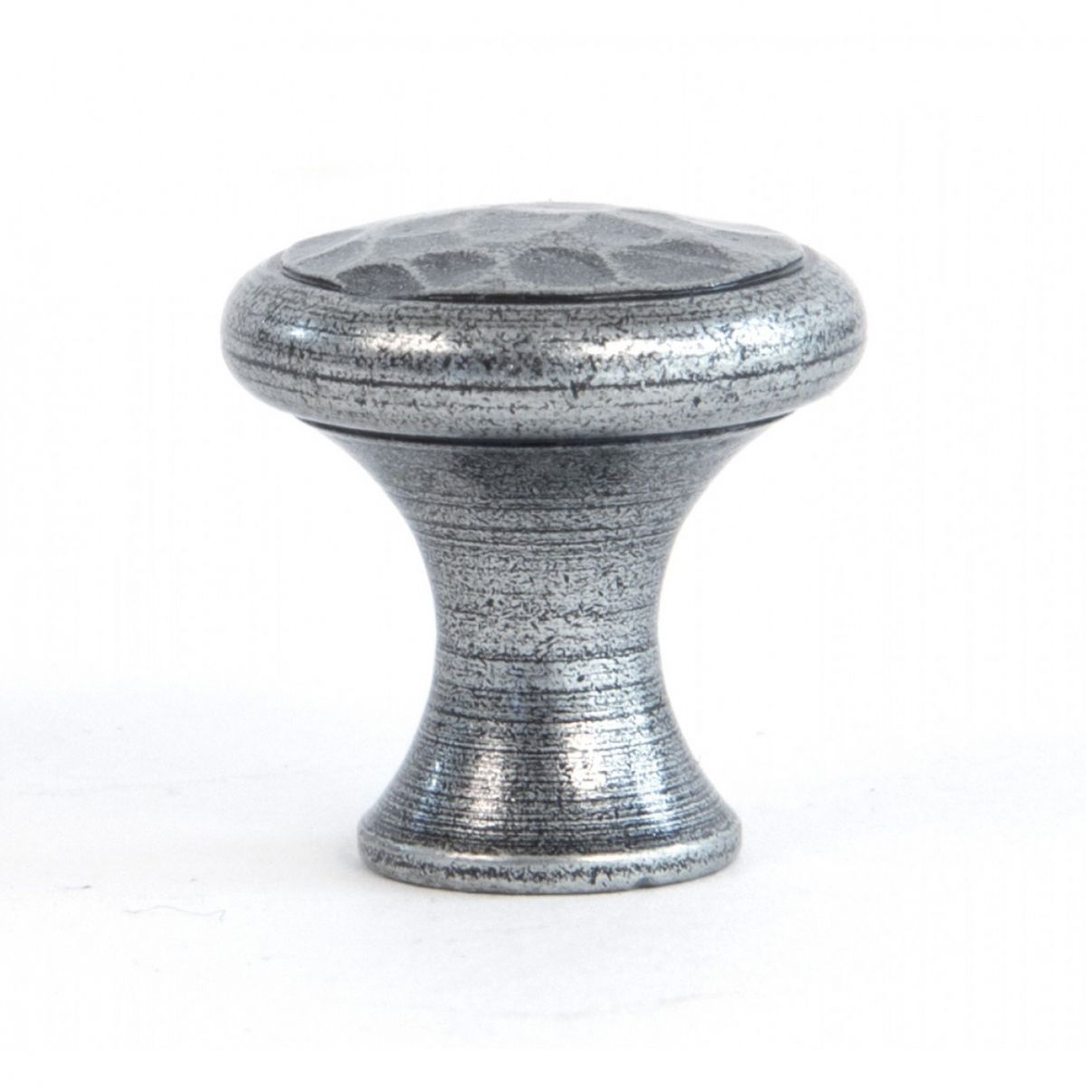Hammered Pewter Small Cabinet Knob Length