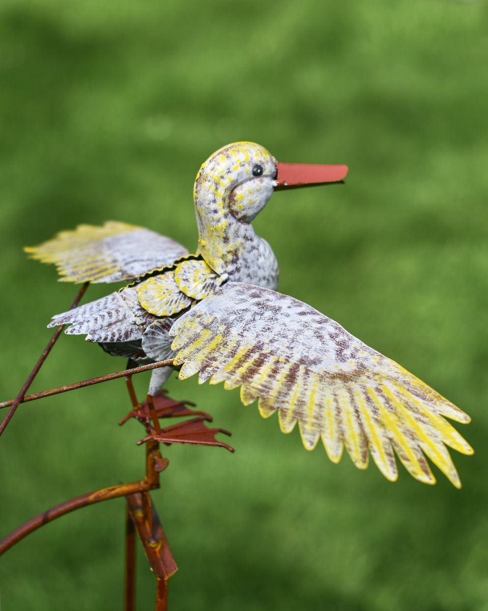 Metal "Flying Duck" Rocking Garden Spike 