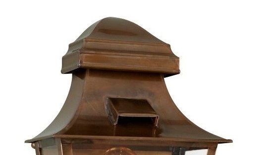 "Westernbrook" Traditional Brass Half Wall Lantern