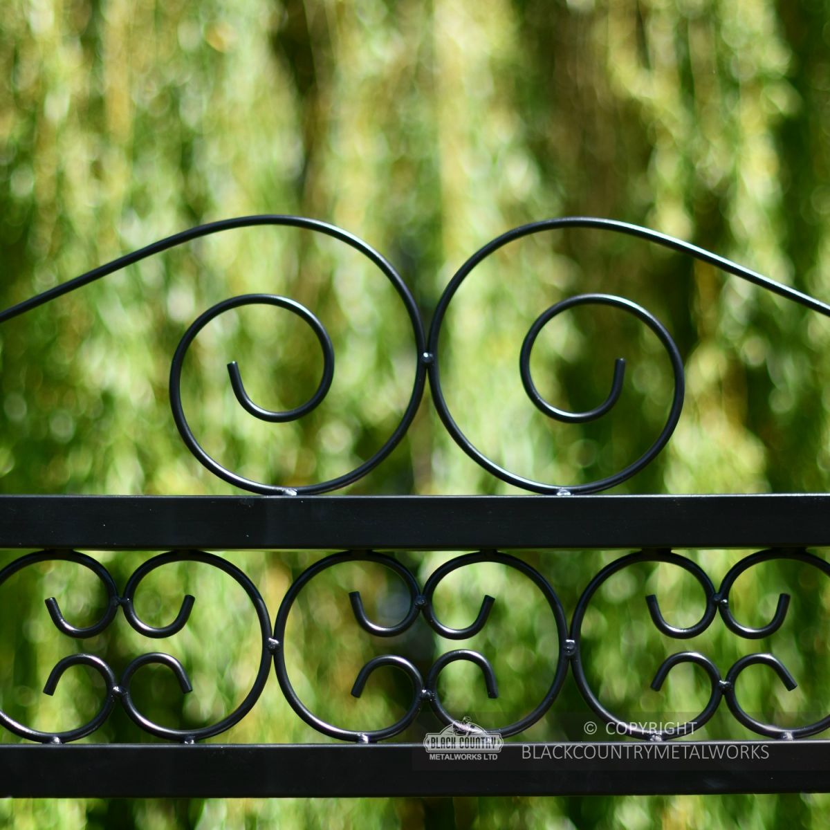 Handmade briar rose garden swing bench ornate scroll work detailing