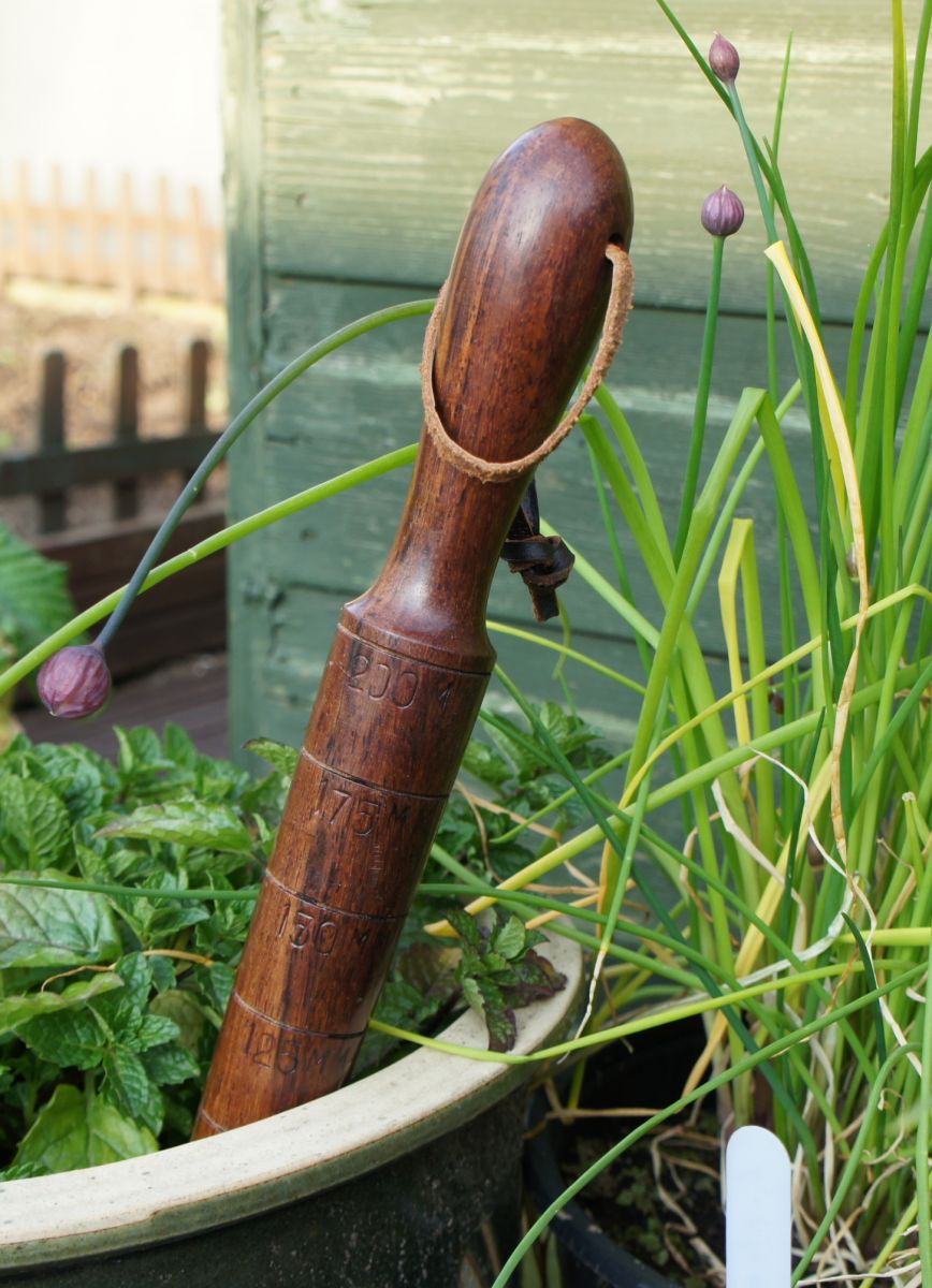 Hand Waxed RoseWood Garden & Dibber with Leather Strap