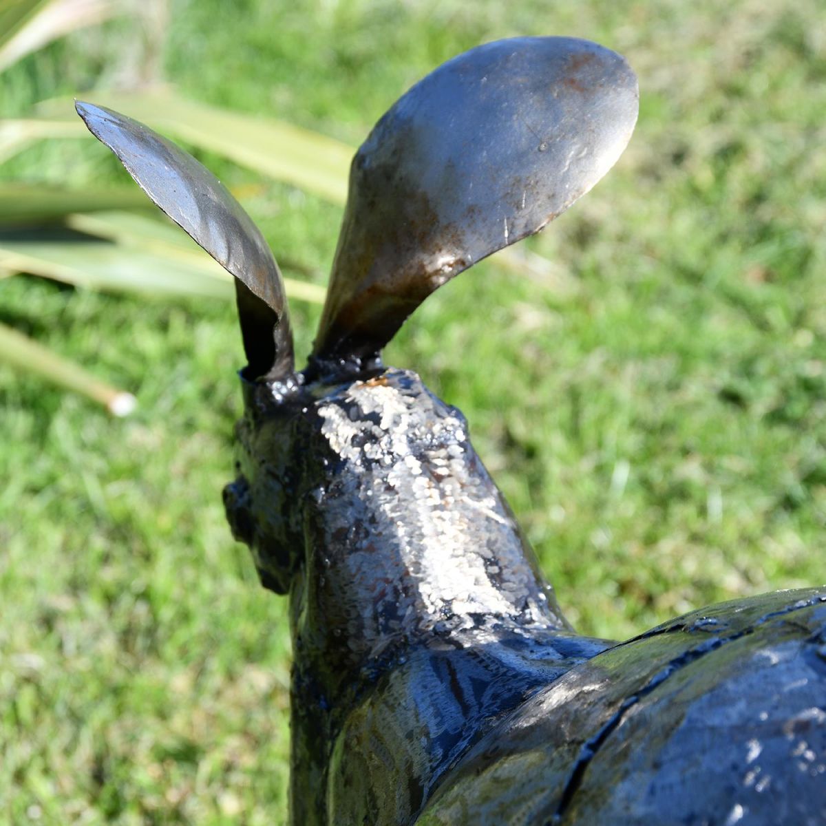 View of the Back of the Head of the Hare Sculpture