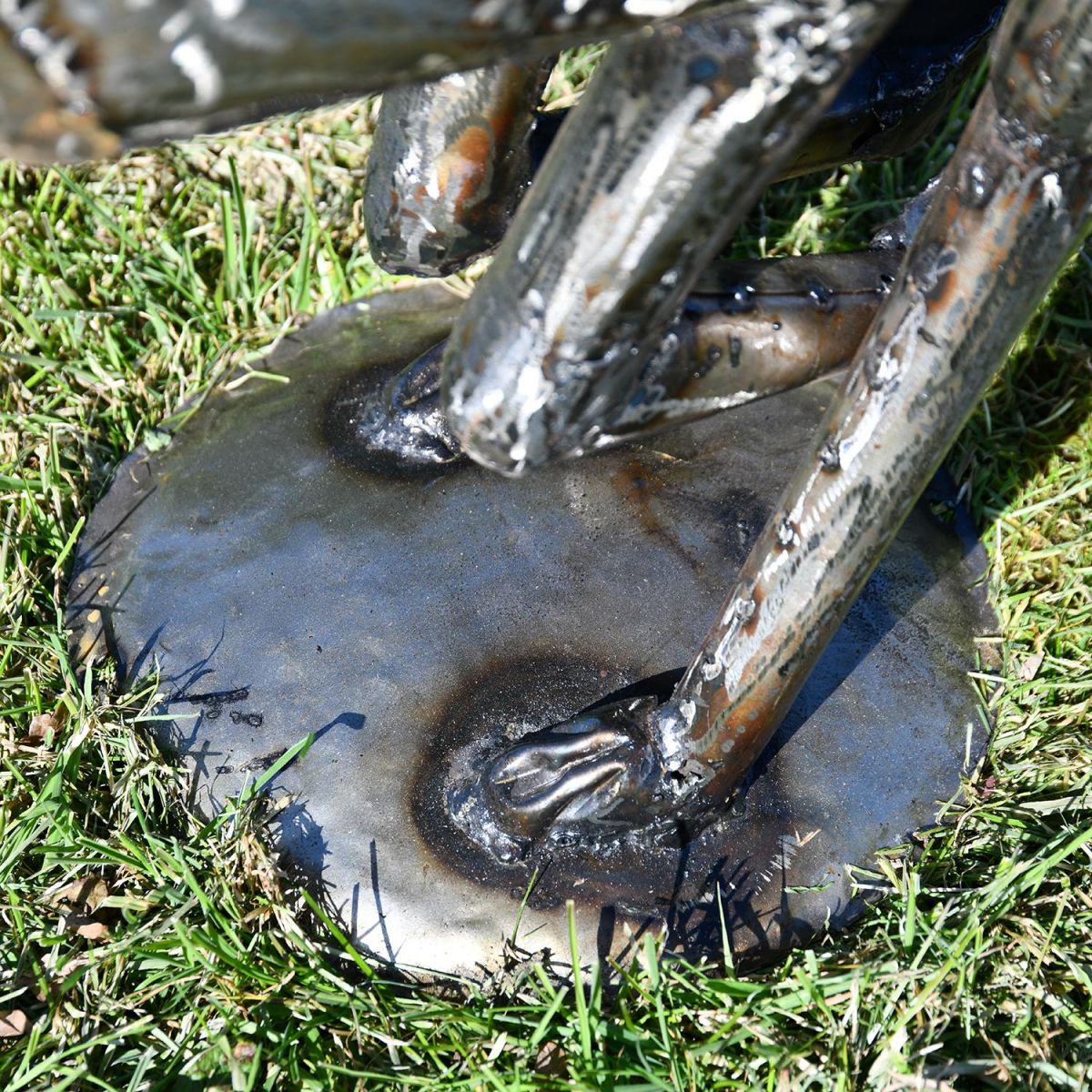 Close-up of the Base of the Hare Sculpture