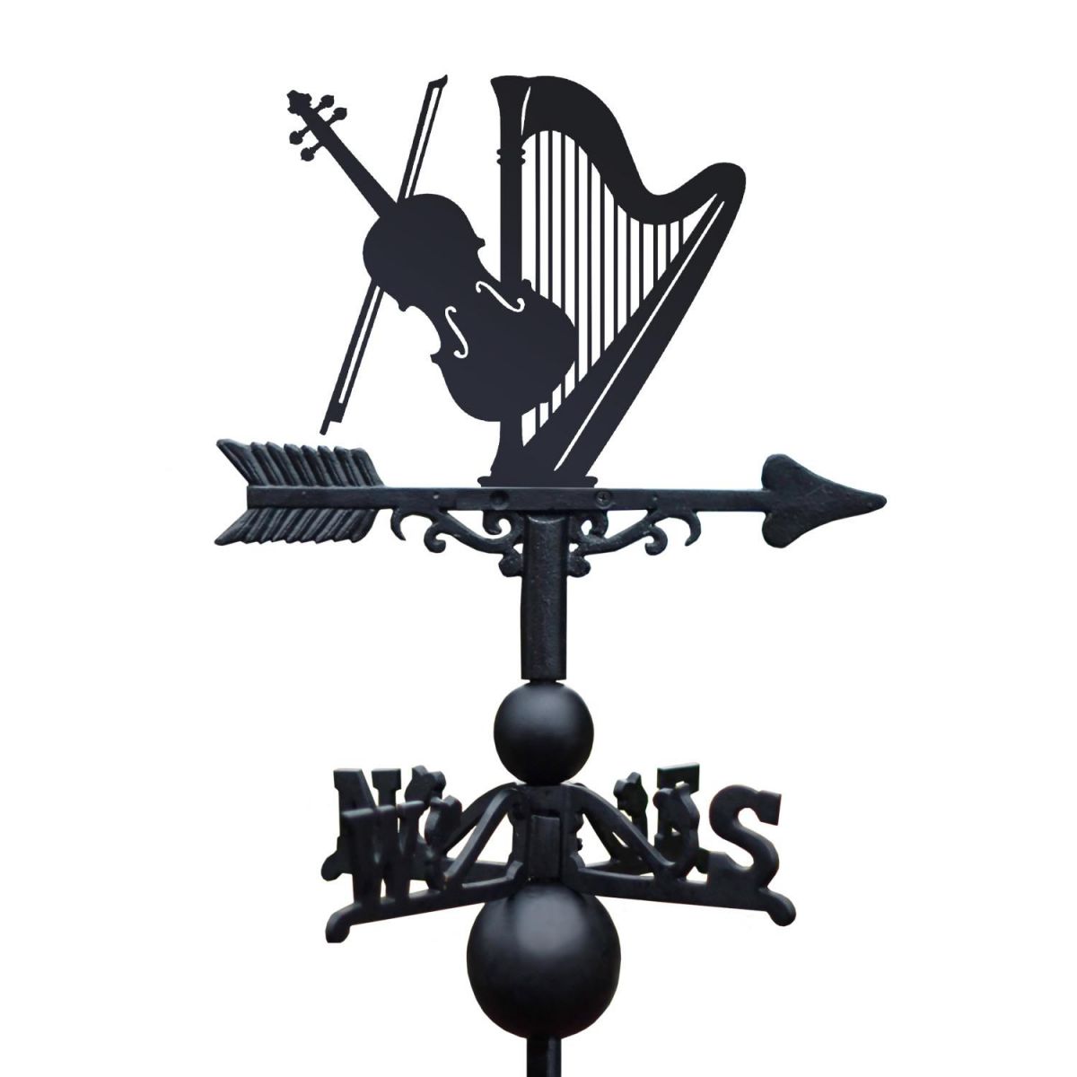 Close-Up of Harp & Violin Duet Topper