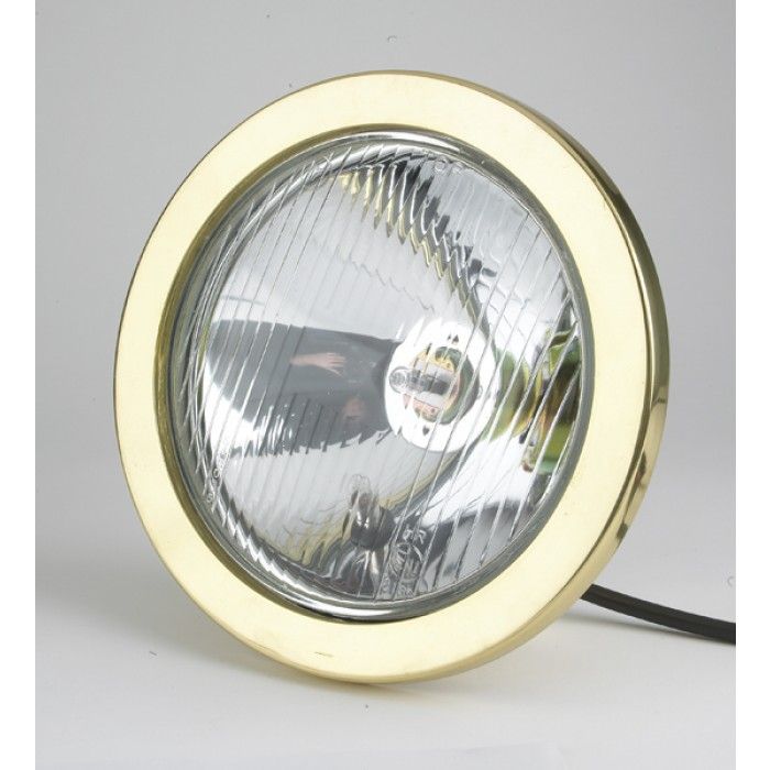 Heavy Gauge Spun Brass Headlight Case