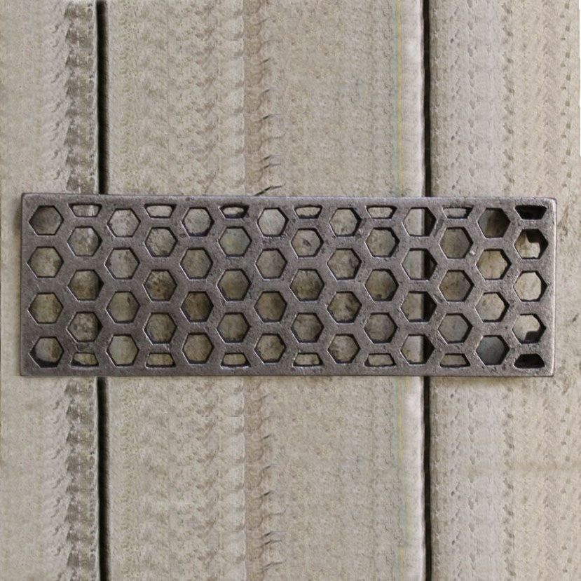 Cast Iron Air Brick With Hexagon Pattern