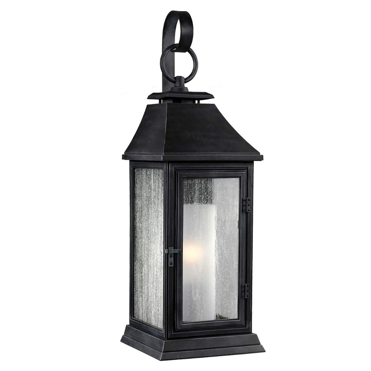 High-Quality "Parisian" Seeded Glass Wall Lantern - 42cm