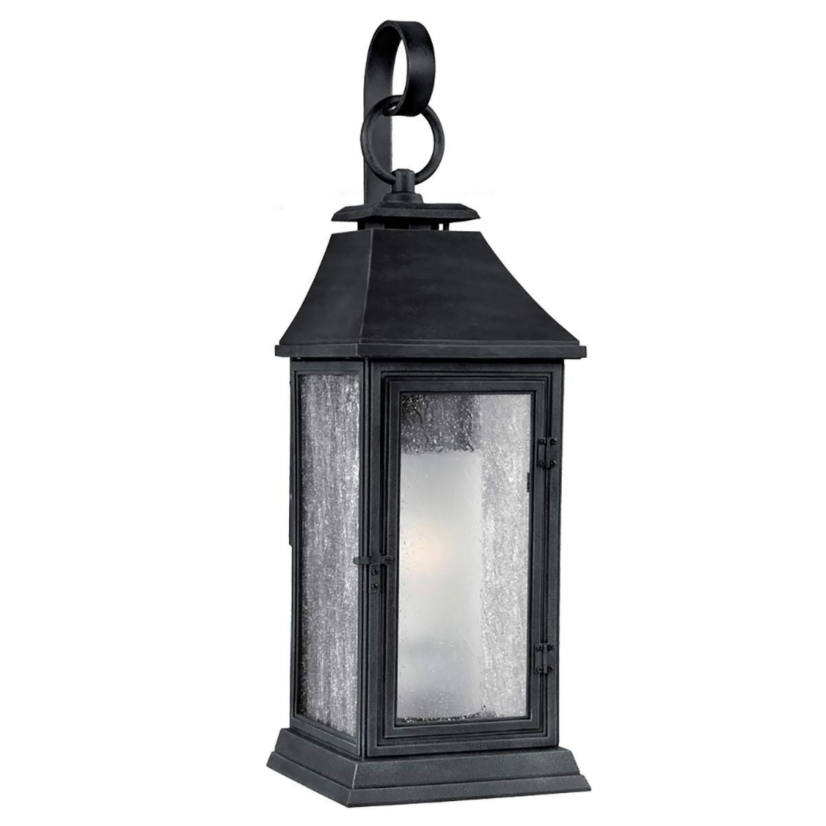 High-Quality "Parisian" Seeded Glass Wall Lantern - 49cm