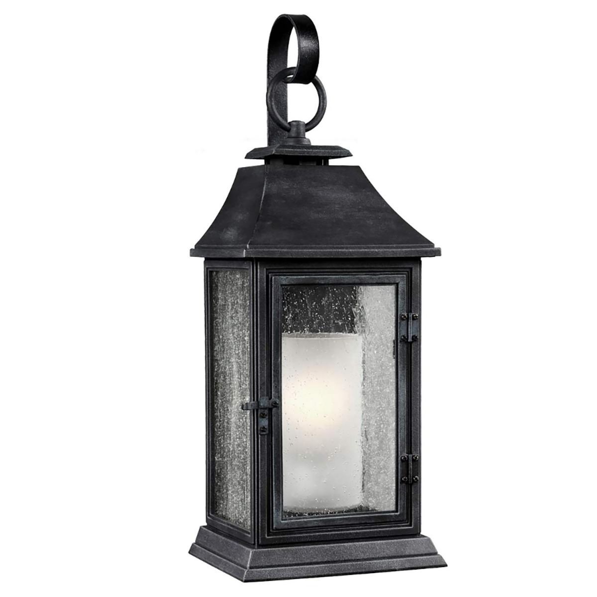 High-Quality "Parisian" Seeded Glass Wall Lantern - 65cm