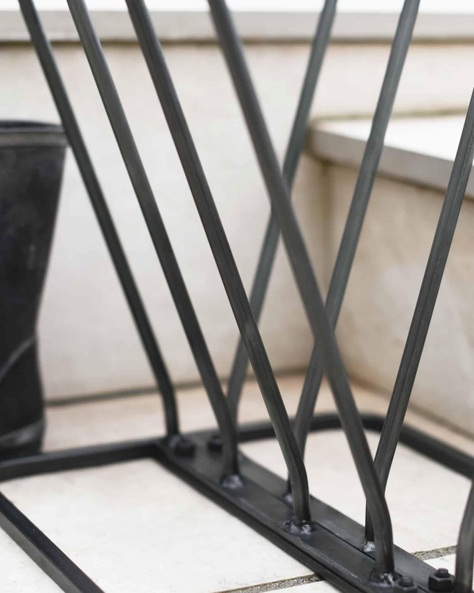 Close-Up of High-Quality Metal 4 Pair Boot or Wellie Rack in Situ Close-Up of High-Quality Metal 4 Pair Boot or Wellie Rack in Situ