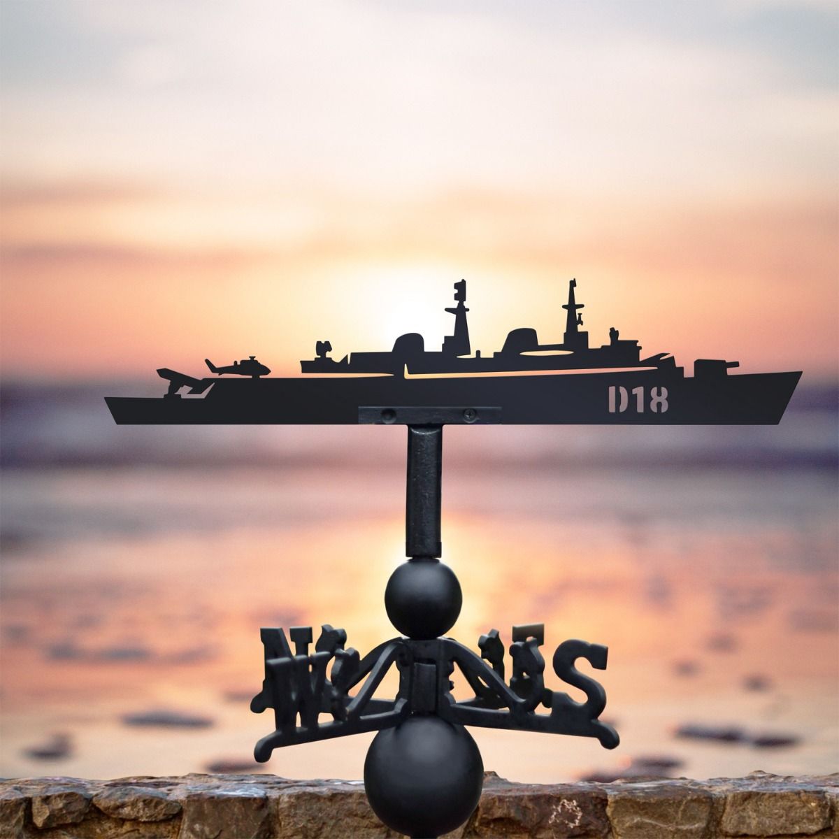 HMS Antrim D18 Weathervane In Situ 