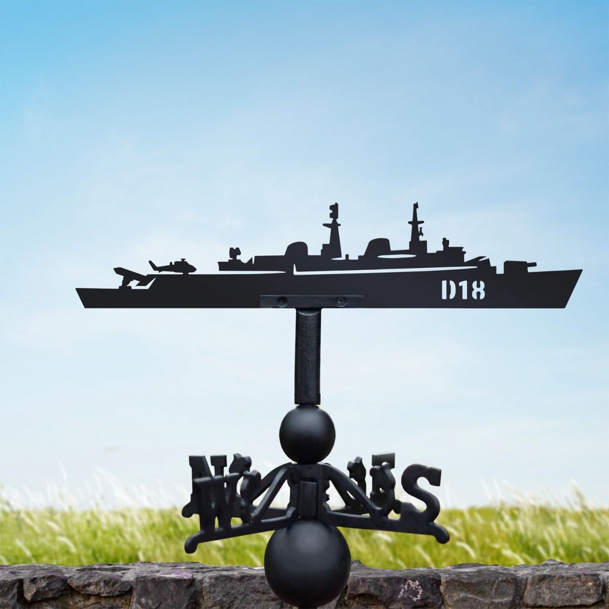 HMS Antrim D18 Weathervane In Situ 