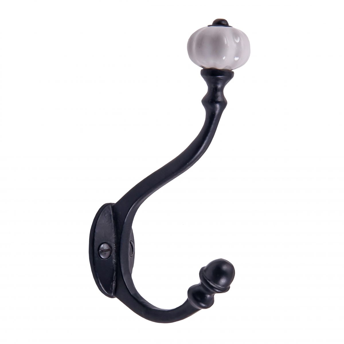Victoriana Cast Iron Hook in Black finish