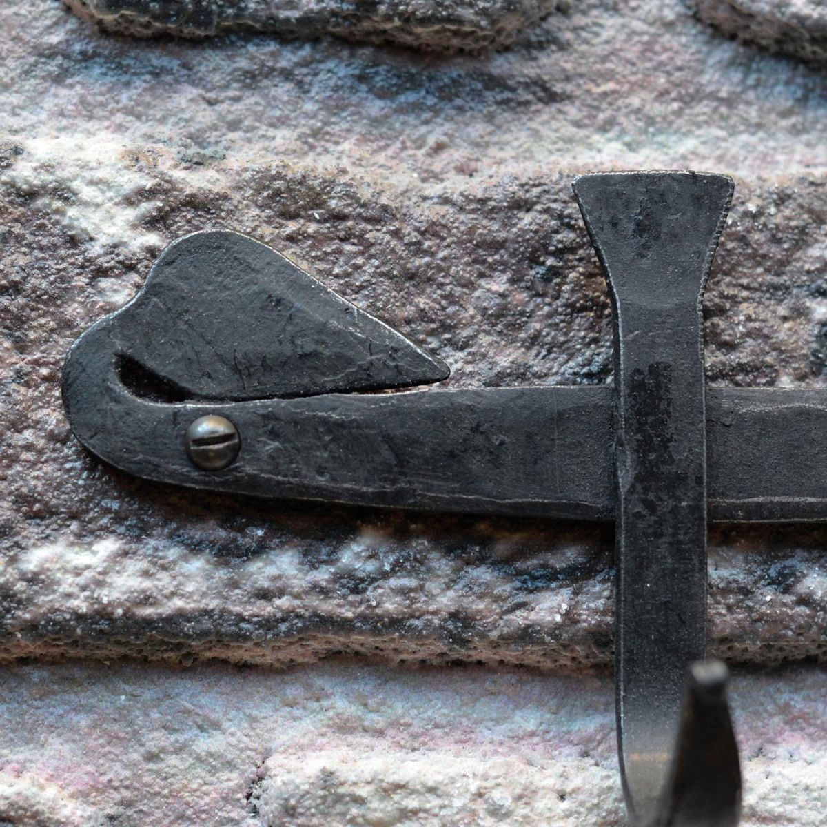 Blacksmith Scroll Design on the "Hornchurch" Hook Rail 