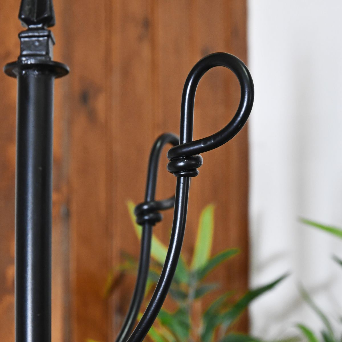 Black Hallway Butler Hat & Coat Stand Hook