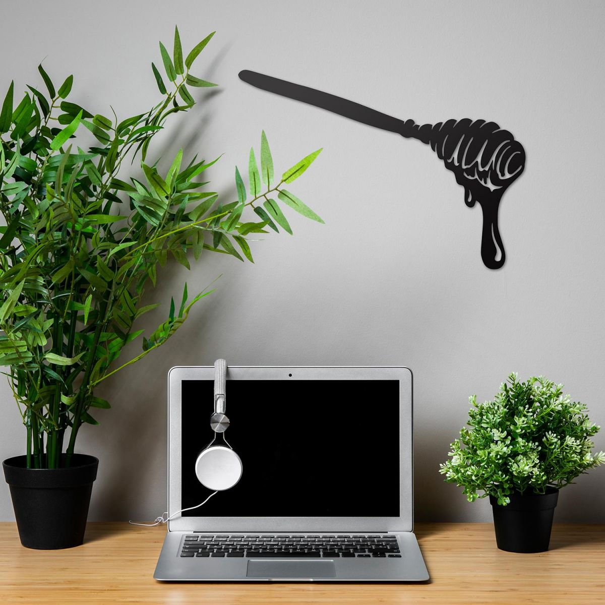 Honey Spoon Wall Art in Situ in the Office