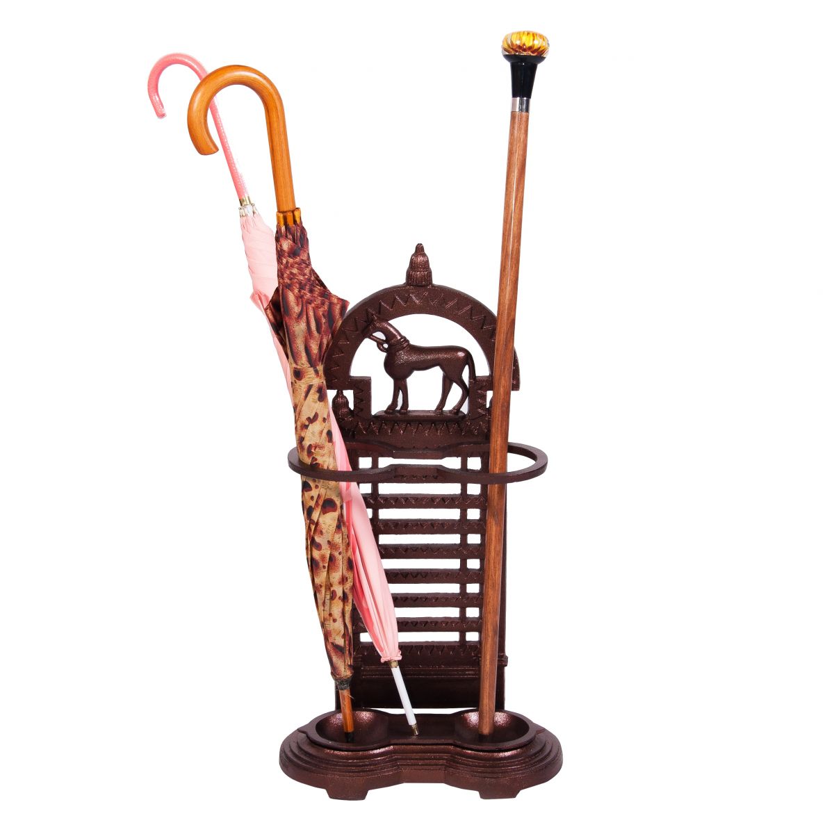 "Grand National" Umbrella Stand With Horse Sculpture "Grand National" Umbrella Stand With Horse Sculpture