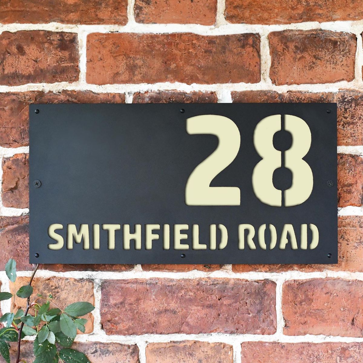 "Smithfield" House Sign Finished in Cream
