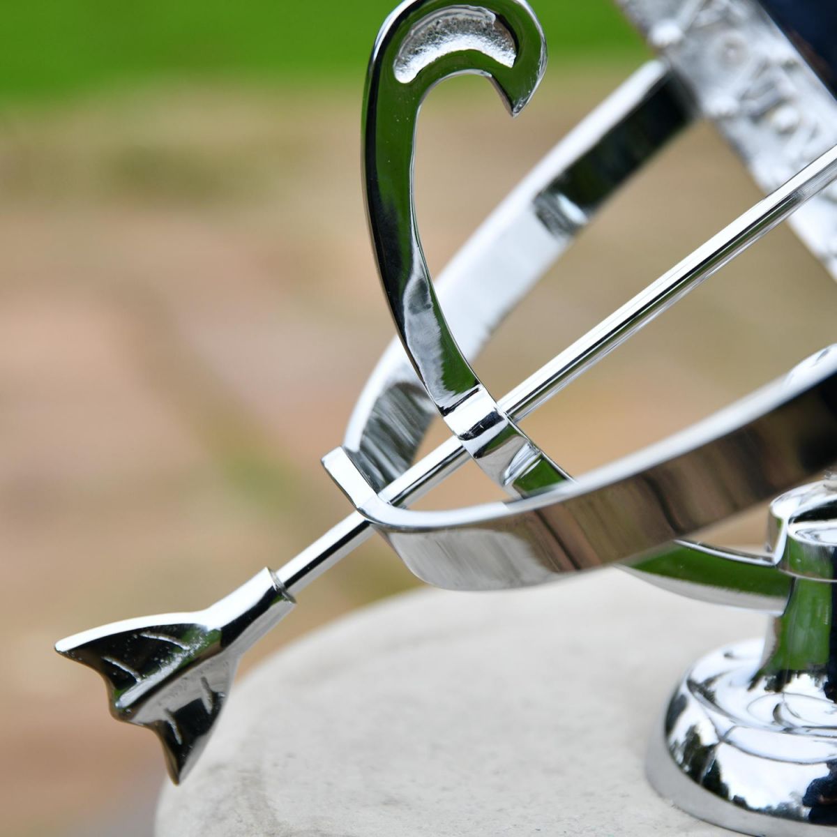 Image of Bright Chrome Fletched Arrow 