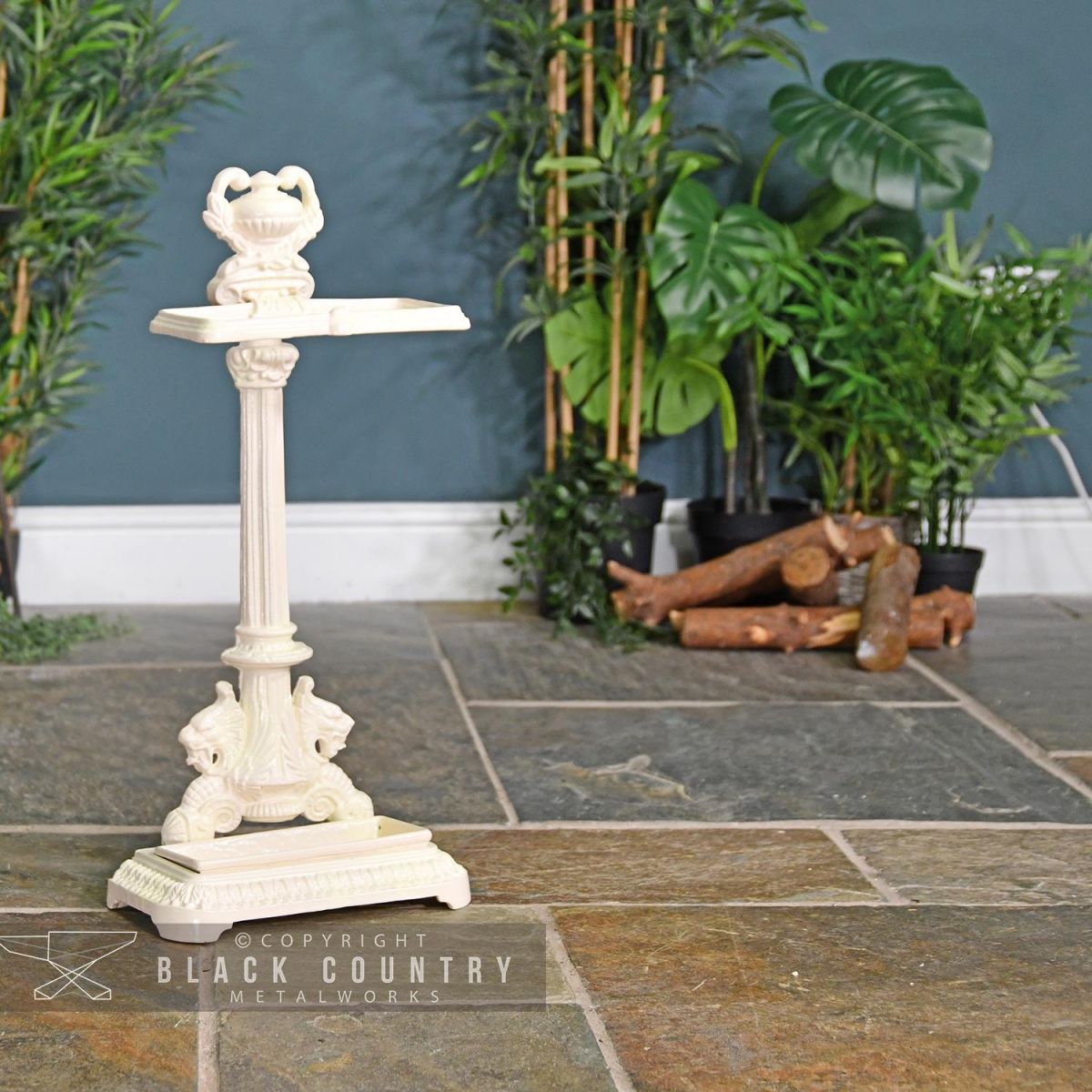 "Art Nouveau" Walking Stick & Umbrella Stand in Situ in the Home