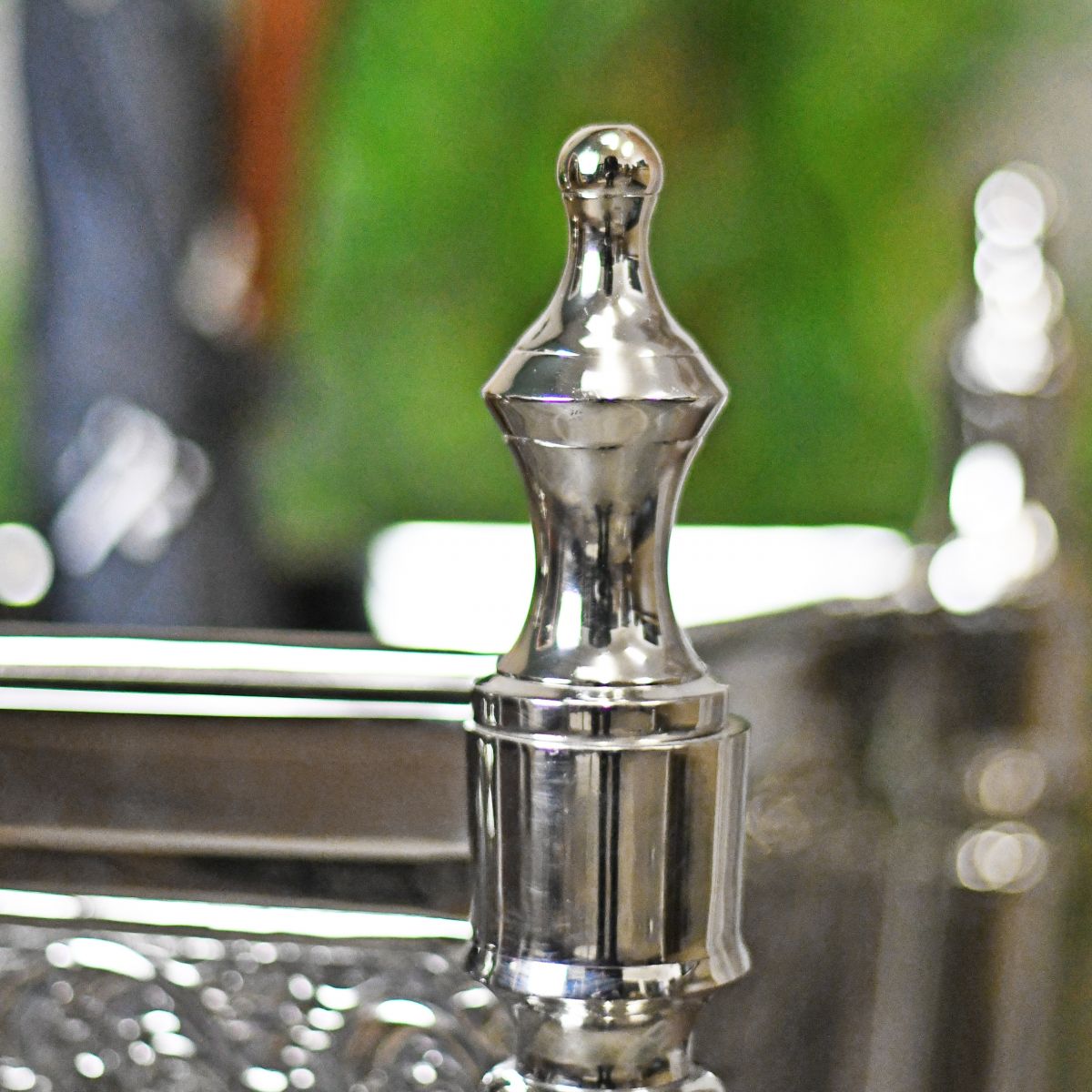 Nickle Finial on umbrella stand