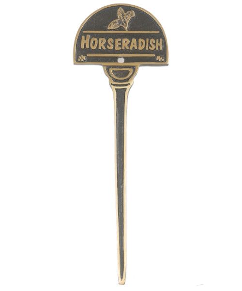 Horseradish Brass Vegetable Sign Horseradish Brass Vegetable Sign