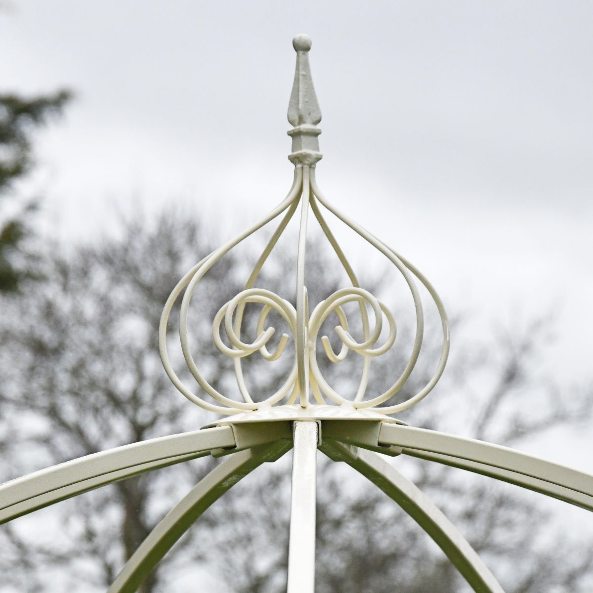 Close up of crown finial 