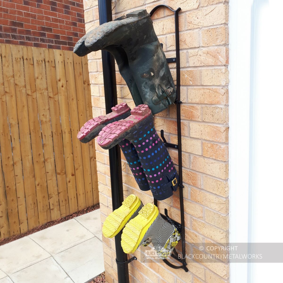 Customer Photo by Adrian Green "My beautiful welly rack that I put up last weekend "