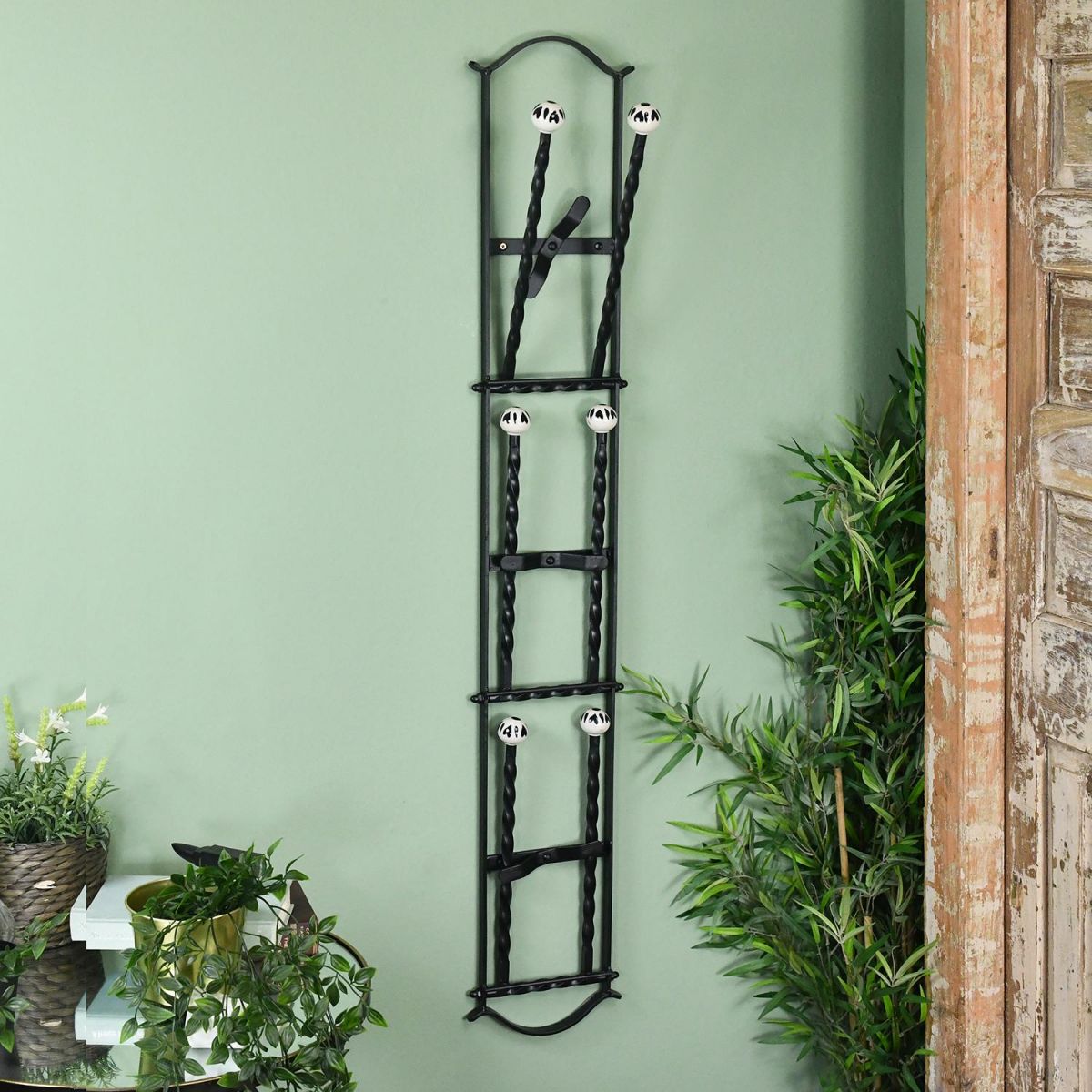 "Chattlehurst" Black 3 Pair Wall Mounted Boot Rack